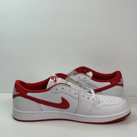 Air Jordan 1 Low Retro University Red White CZ0790-161 US Size 13 AJ1 i ii iii v - Picture 12 of 16